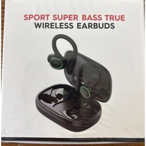 Sport Super Bass True Wireless Earbuds. New In Plastic